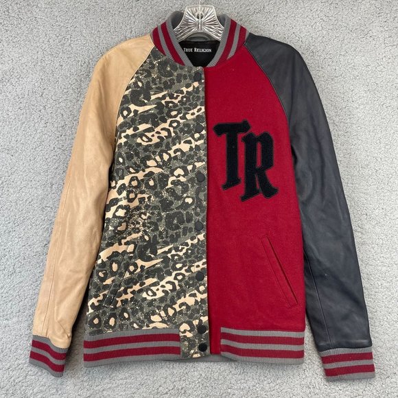 True Religion Jackets & Blazers - True Religion mens jacket size Small varsity jacket bomber wool blend